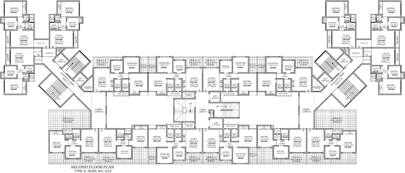 Images for Cluster Plan of Samrin Sudama Regency Building No 2 3 4