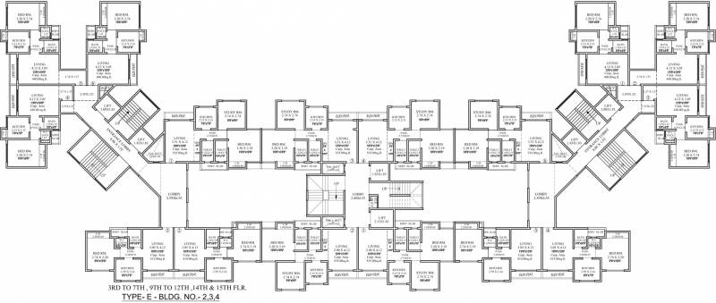 Images for Cluster Plan of Samrin Sudama Regency Building No 2 3 4