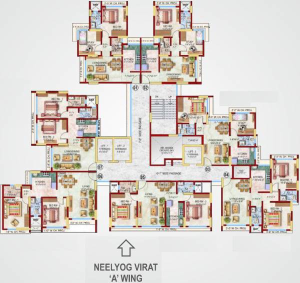 Images for Cluster Plan of Neelyog Virat A Wing