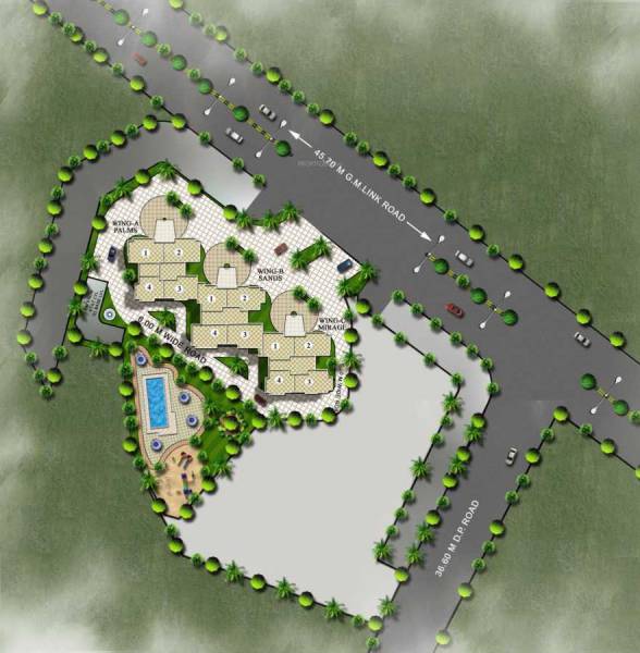 Images for Layout Plan of Srishti Srishti Oasis Ph 1 Wing A Palms