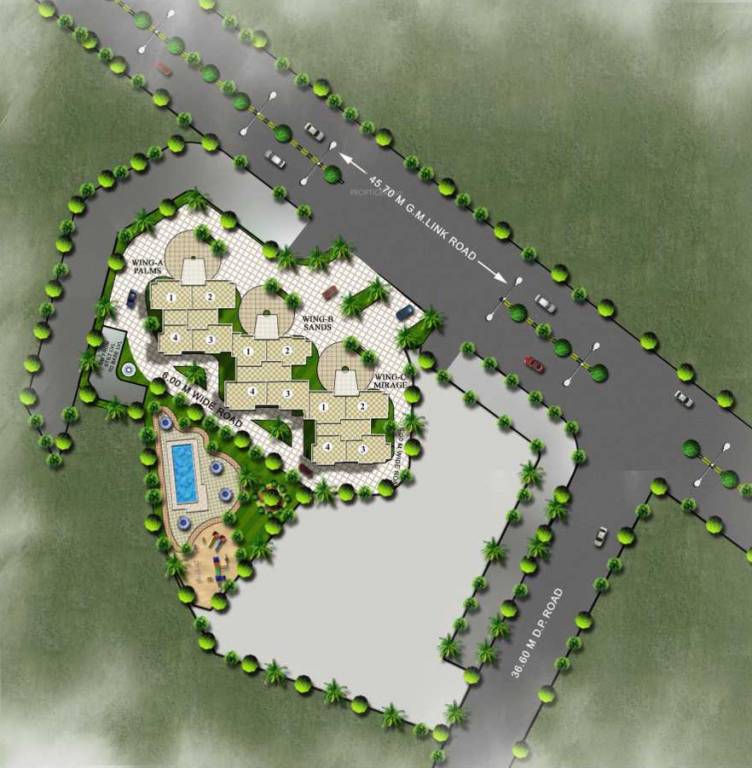 Images for Layout Plan of Srishti Srishti Oasis Ph 1 Wing A Palms