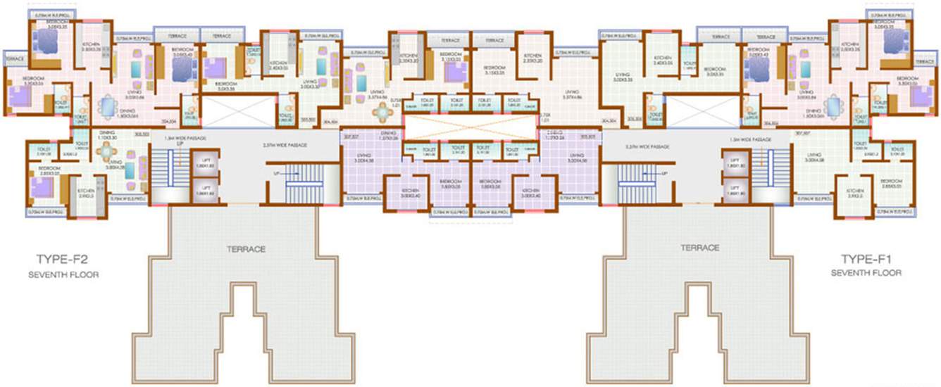 Images for Cluster Plan of Stalwart Usha Kiran Residency F1 F2