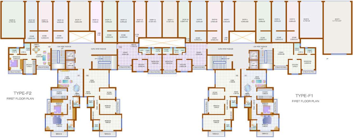 Images for Cluster Plan of Stalwart Usha Kiran Residency F1 F2
