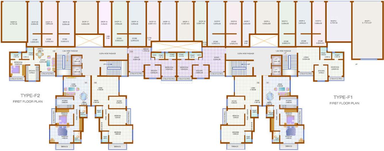 Images for Cluster Plan of Stalwart Usha Kiran Residency F1 F2