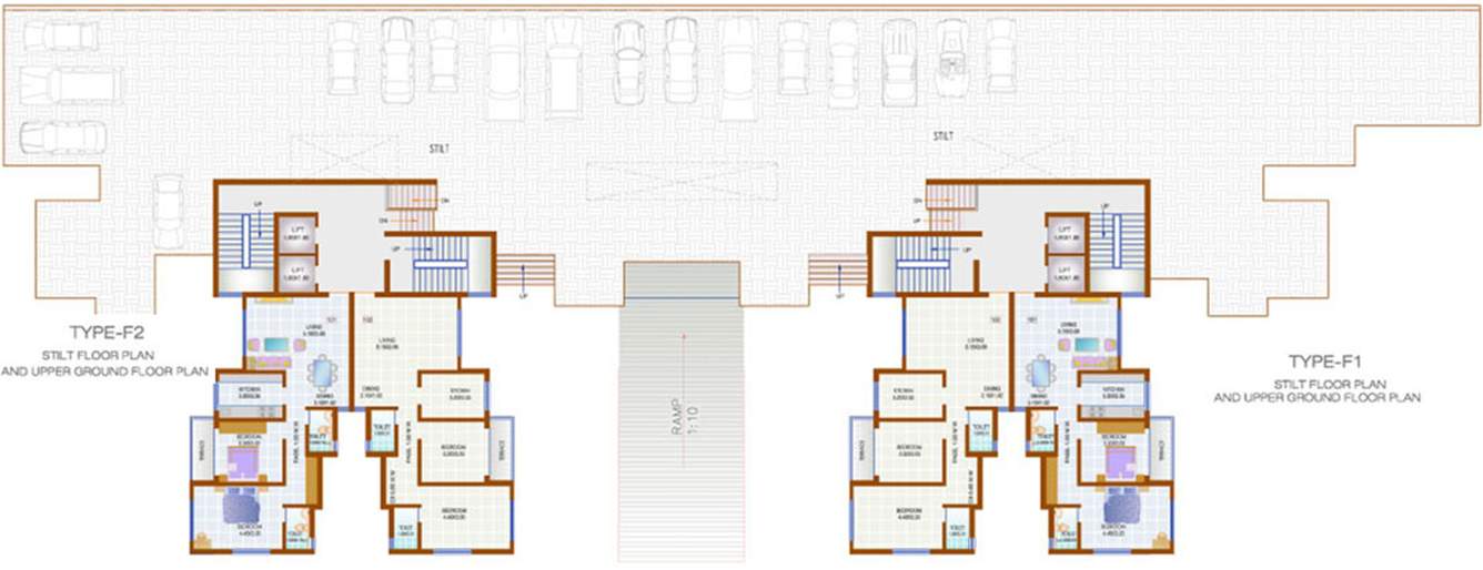 Images for Cluster Plan of Stalwart Usha Kiran Residency F1 F2