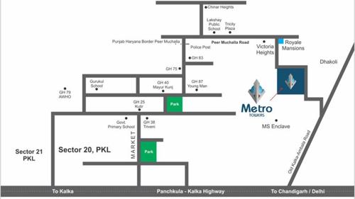 Images for Location Plan of MP Metro Towers Features For A Richer Life Villa