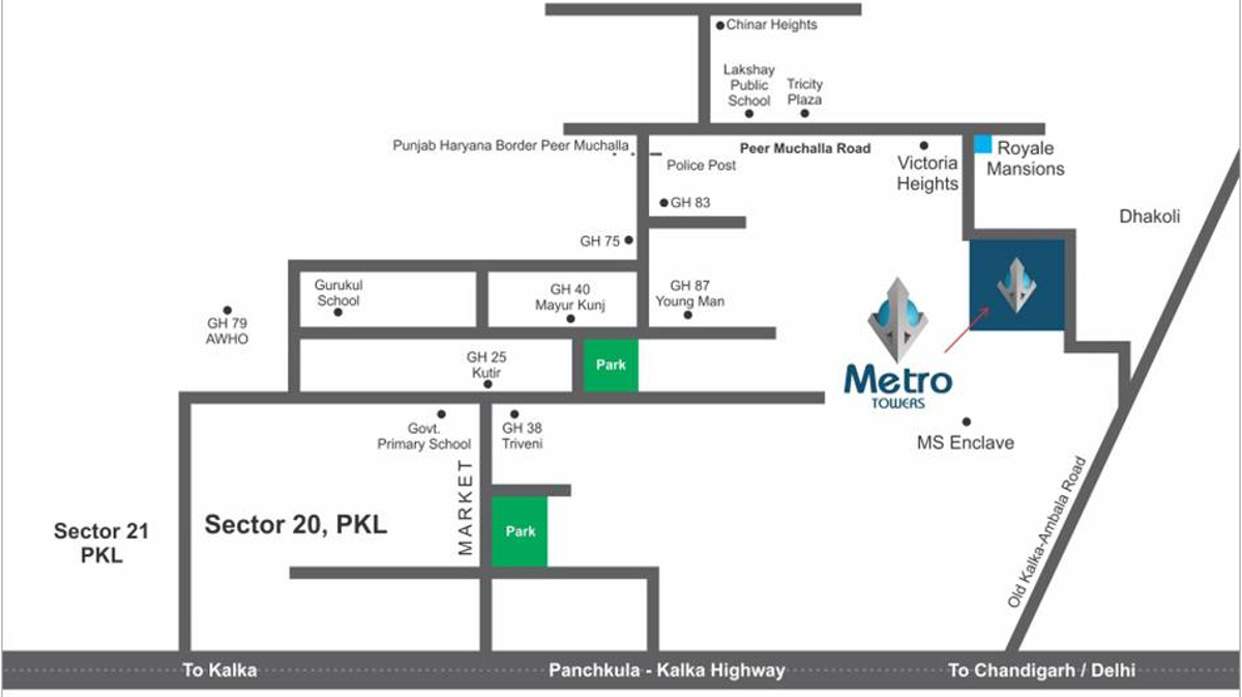 Images for Location Plan of MP Metro Towers Features For A Richer Life Villa