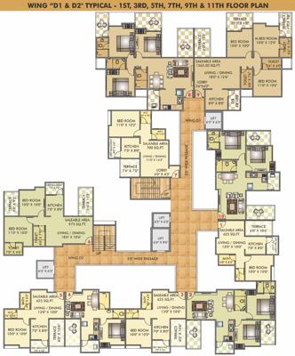  kingston-aura Images for Cluster Plan of Vedant Kingston Aura A B C D E