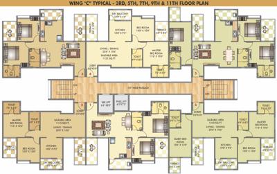  kingston-aura Images for Cluster Plan of Vedant Kingston Aura A B C D E