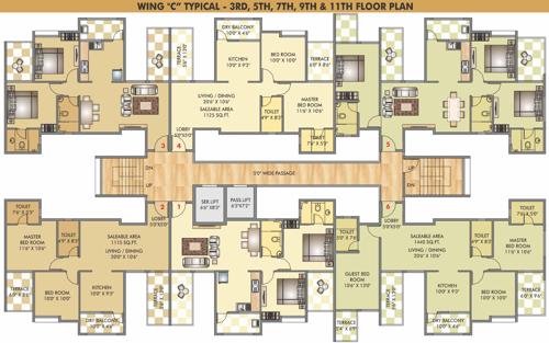  kingston-aura Images for Cluster Plan of Vedant Kingston Aura A B C D E