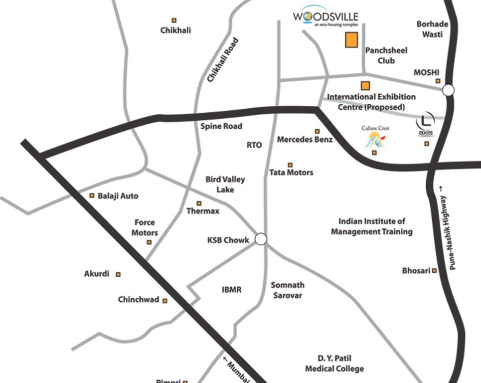 Images for Location Plan of Pharande Woodsville Phase 3 Cluster B