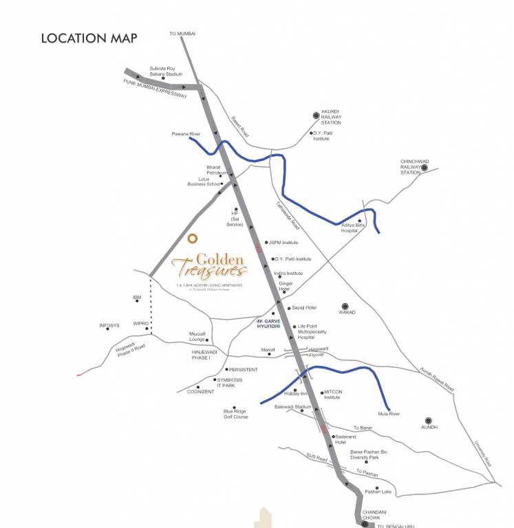  golden treasures wing b Location Plan