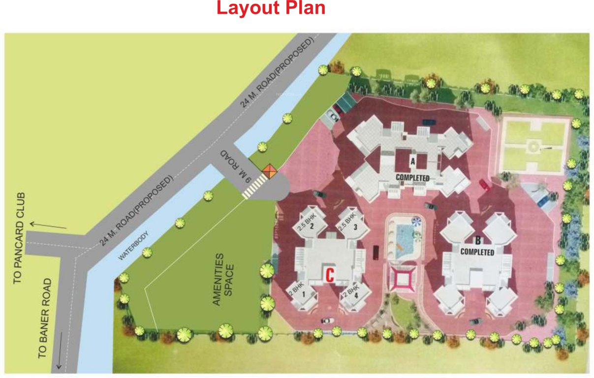 Images for Layout Plan of Yash Oakwood Hills C Building