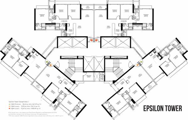 Images for Cluster Plan of SD Building No 3 Wing A Epsilon