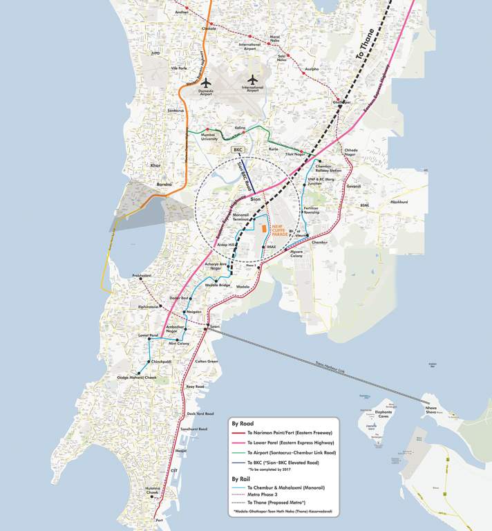 Images for Location Plan of Lodha New Cuffe Parade Lodha Dioro And Elisium 41st To 45th Floor