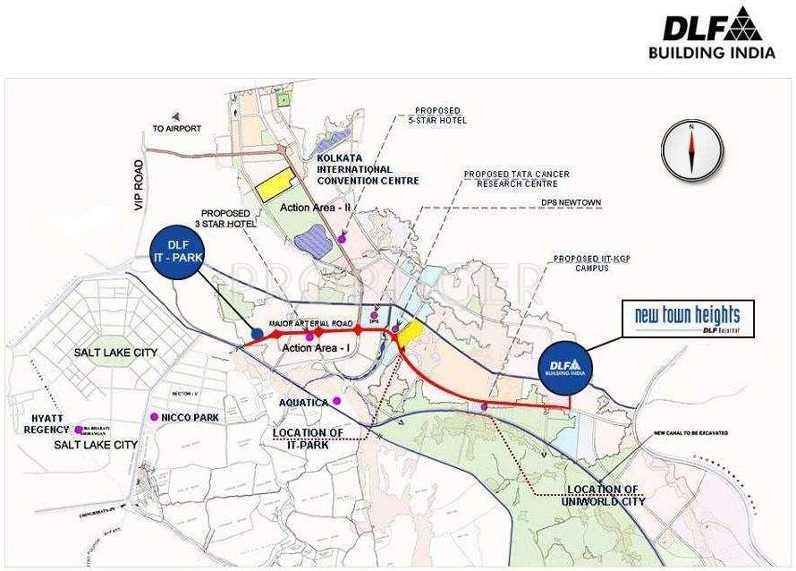  new town heights Images for Location Plan of DLF New Town Heights