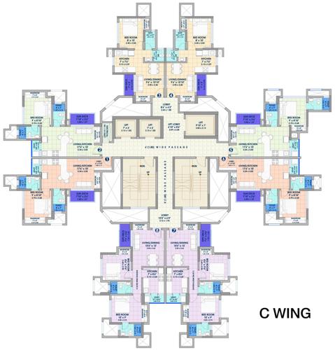 Images for Cluster Plan of Nirmal City Kalyan Riviera C