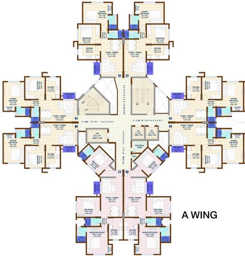 Images for Cluster Plan of Nirmal City Kalyan Glory A
