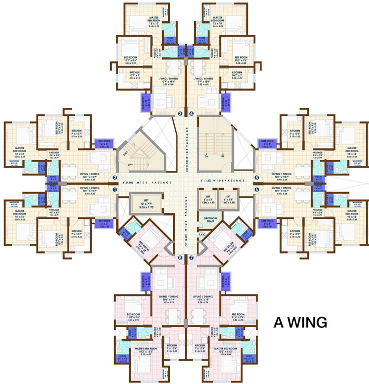 Images for Cluster Plan of Nirmal City Kalyan Glory A