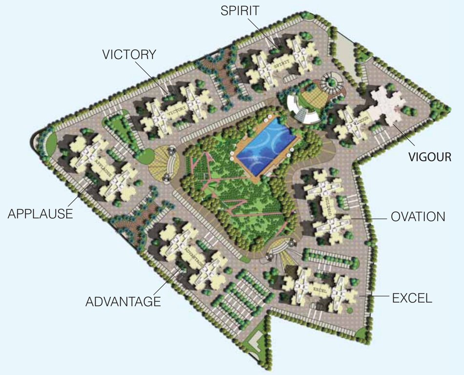  city kalyan cypress b Layout Plan
