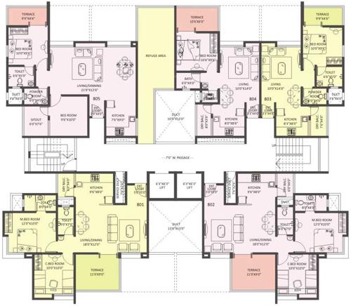 Images for Cluster Plan of Satav Grande Ventila Phase 1 Wing B
