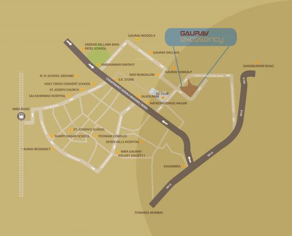  gaurav-excellency Location Plan