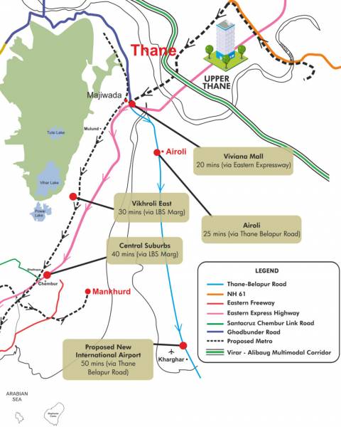 Images for Location Plan of Lodha Upper Thane Treetops A To F C1 C2