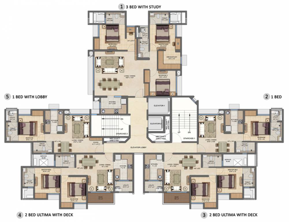 Images for Cluster Plan of Lodha Upper Thane Ecopolis A B
