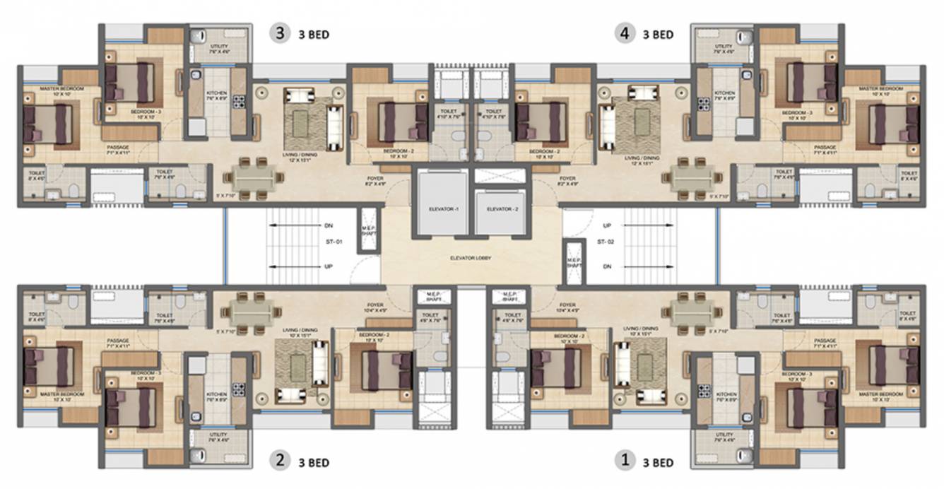 Images for Cluster Plan of Lodha Upper Thane Ecopolis A B