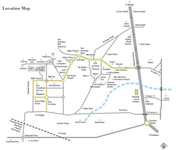 melange-residences-phase-i Location Plan