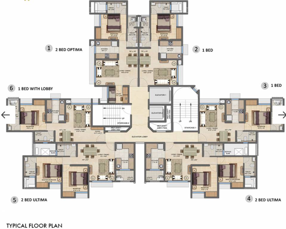 Images for Cluster Plan of Lodha Upper Thane Greenville A To I E1