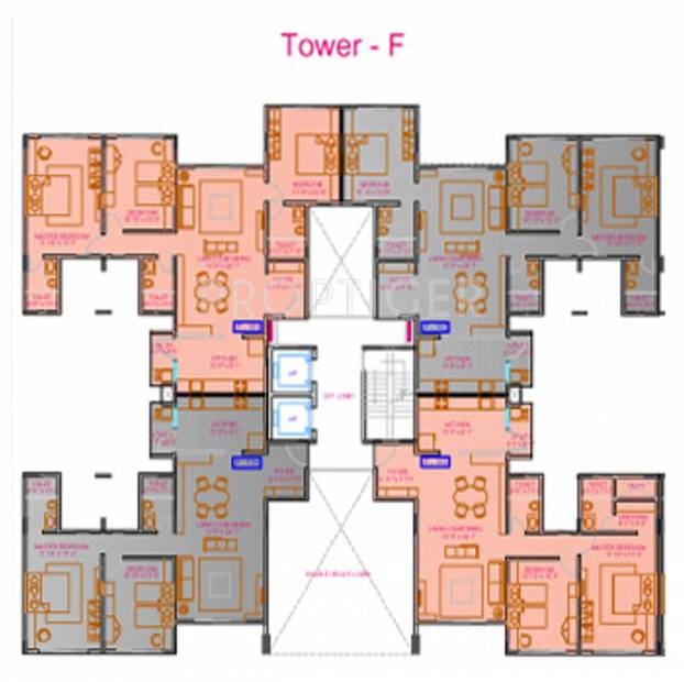  ganga-socrates Tower-C Cluster Plan