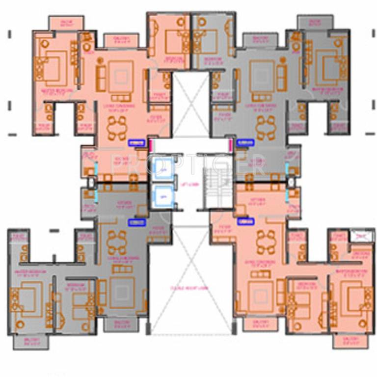 ganga socrates Tower D Cluster Plan