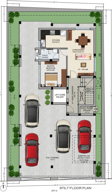 Images for Cluster Plan of Dharshini LTS Enclave