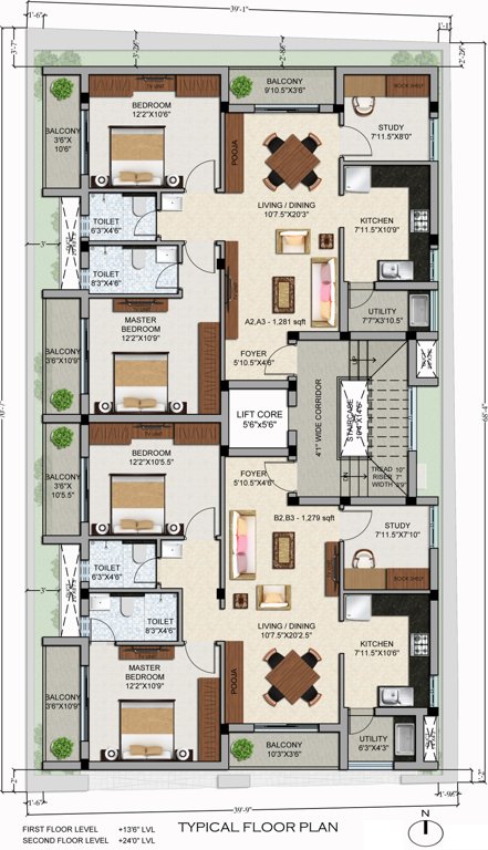 Images for Cluster Plan of Dharshini LTS Enclave