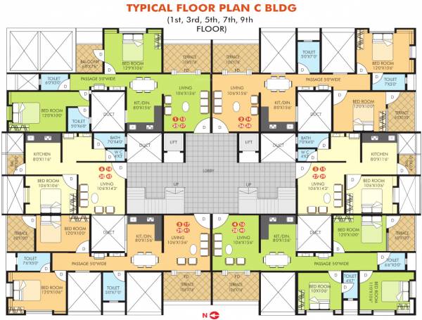  chintamani-gladiola-paradise C Wing Cluster Plan