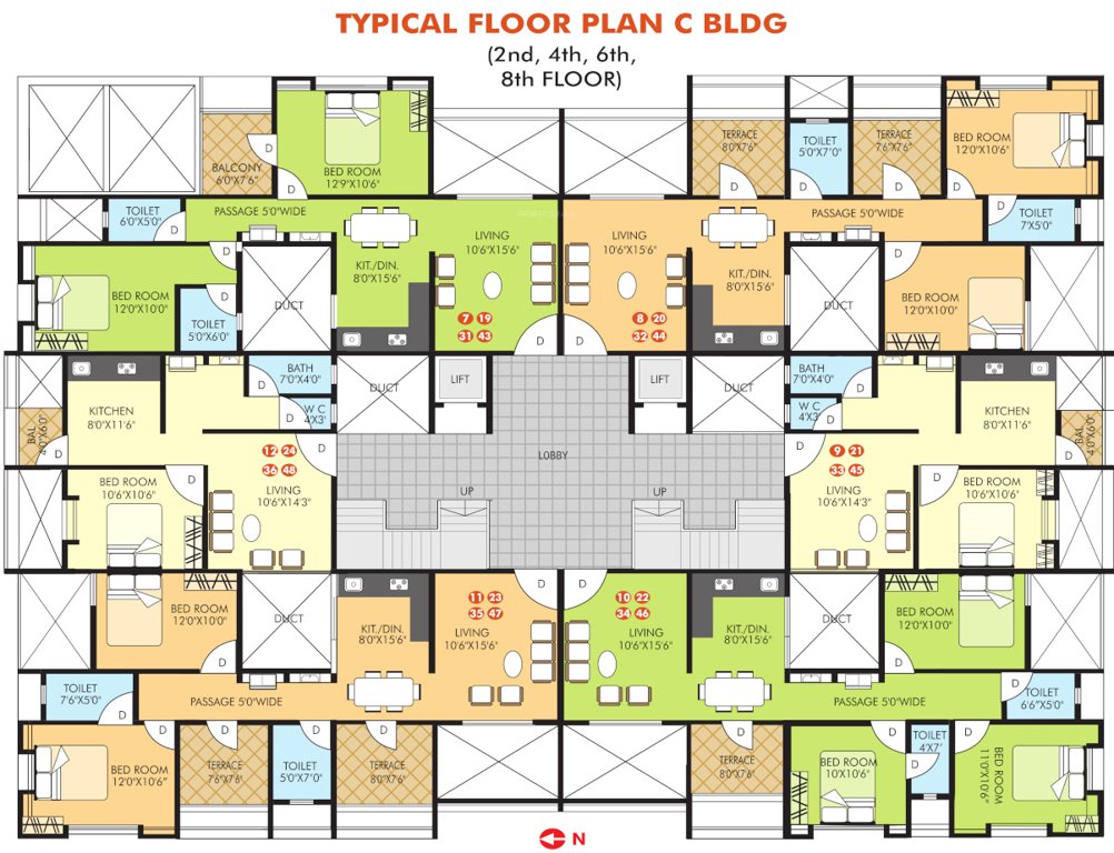  chintamani gladiola paradise C Wing Cluster Plan