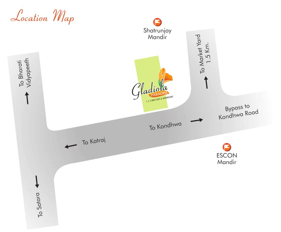  chintamani gladiola paradise Location Plan