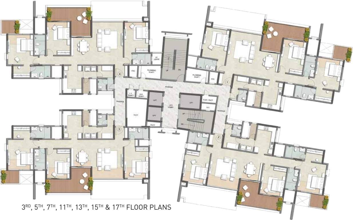 Images for Cluster Plan of Kalpataru Jade Residences F