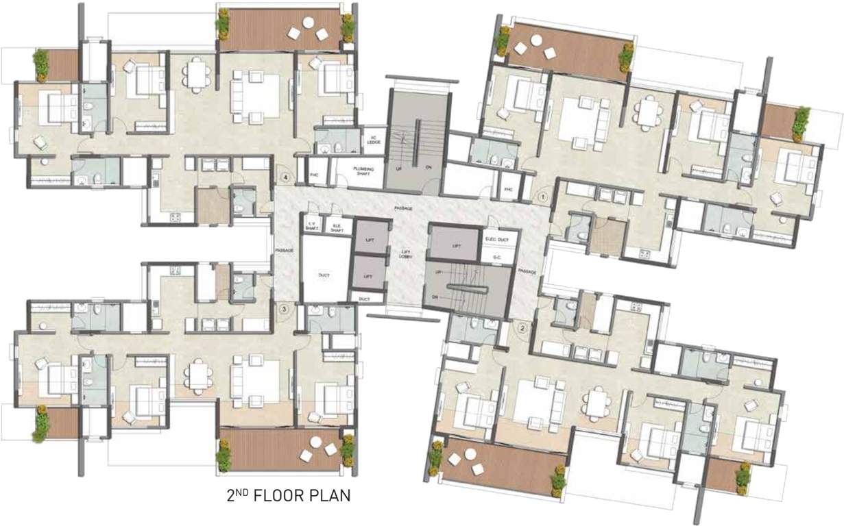 Images for Cluster Plan of Kalpataru Jade Residences F