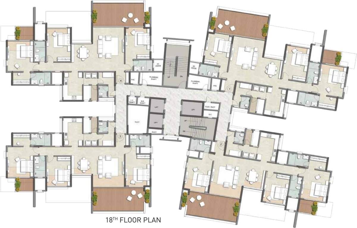 Images for Cluster Plan of Kalpataru Jade Residences F