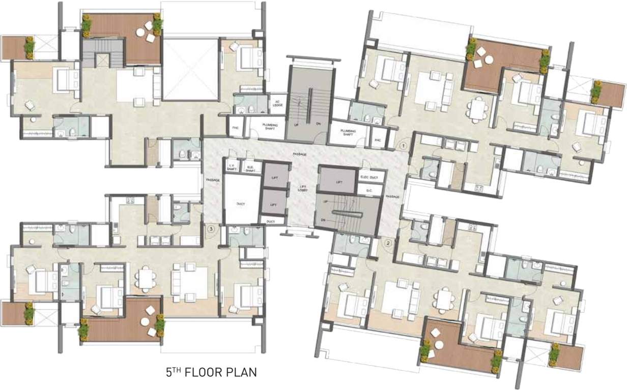 Images for Cluster Plan of Kalpataru Jade Residences F