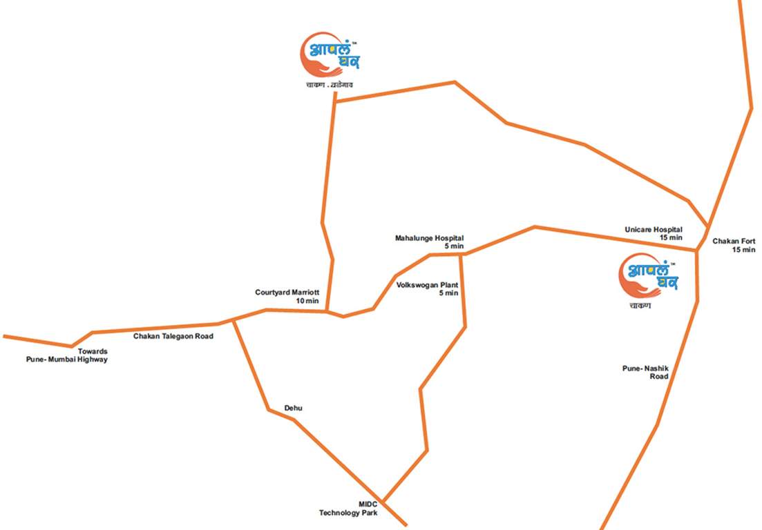  aapla ghar chakan phase ii Images for Location Plan of Maple Aapla Ghar Chakan Phase II