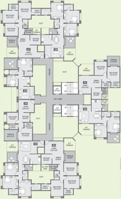 Images for Cluster Plan of Anshul Sara A Building