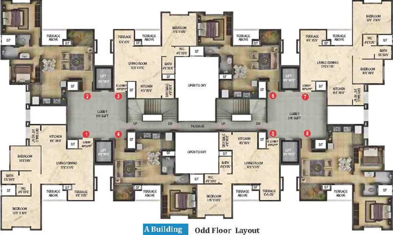 Images for Cluster Plan of Anshul Kanvas A And E Building