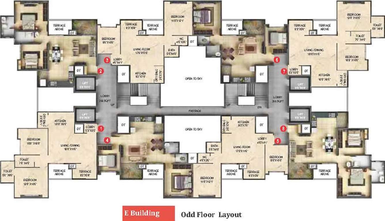 Images for Cluster Plan of Anshul Kanvas A And E Building