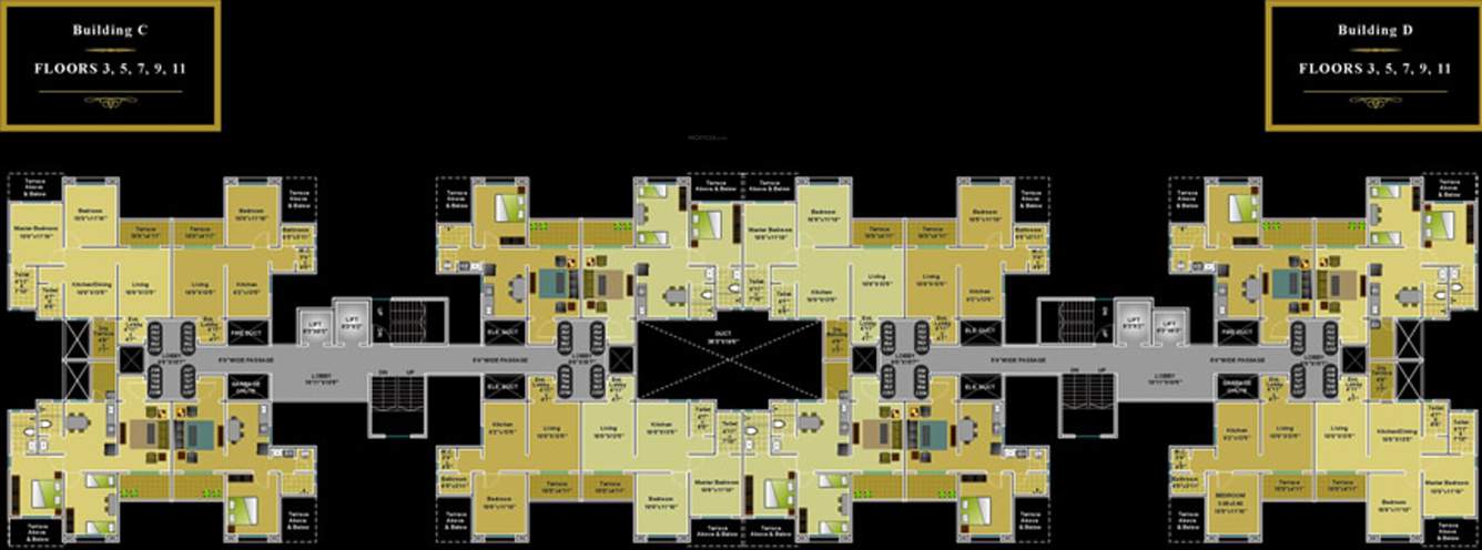 Images for Cluster Plan of Anshul Kosmas C And D Building