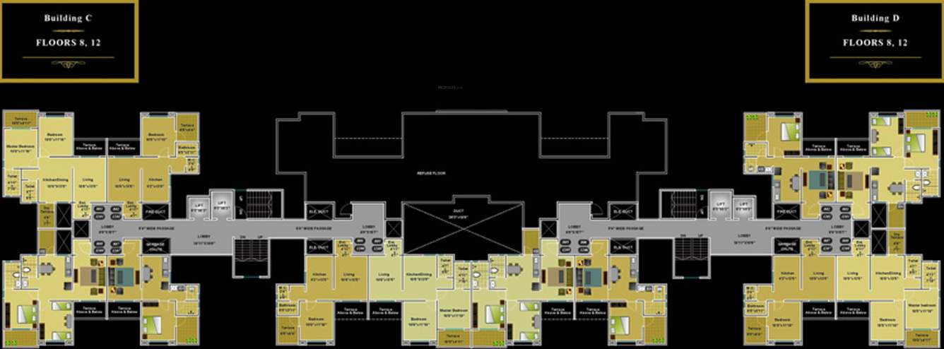 Images for Cluster Plan of Anshul Kosmas C And D Building