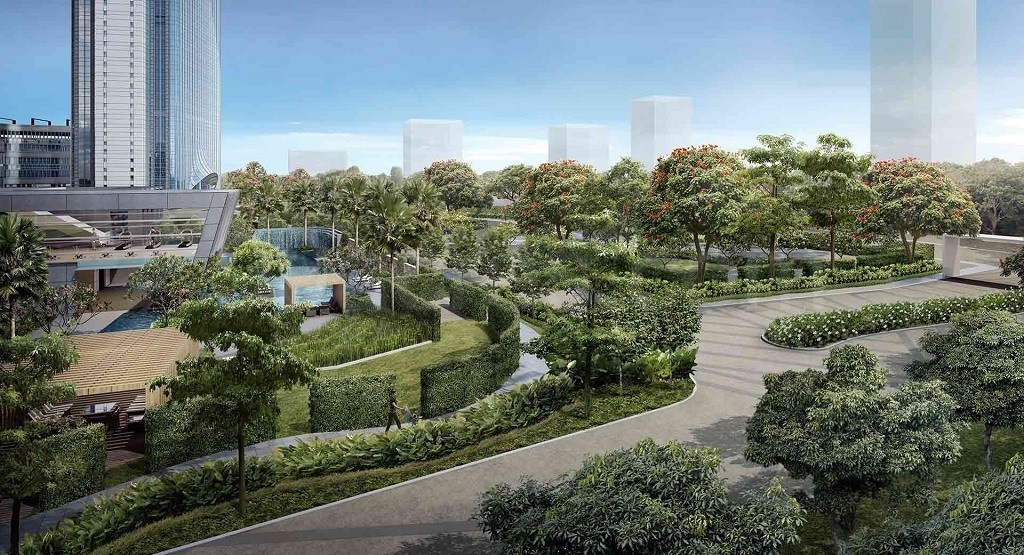  blu tower a Landscaped Gardens