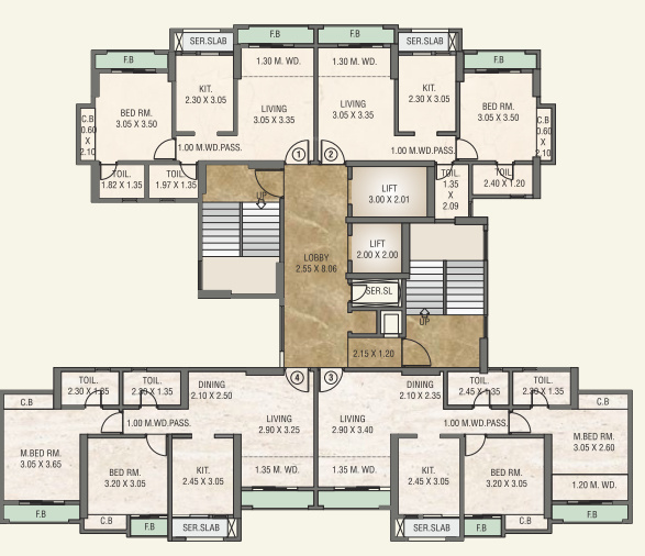  oasis-phase-3 Bldg No 2 Cluster Plan